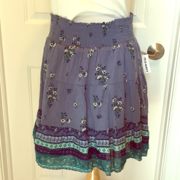 Old Navy Dresses & Skirts - NWT Cotton 3 Tier Lined Elastic Waist Full Skirt